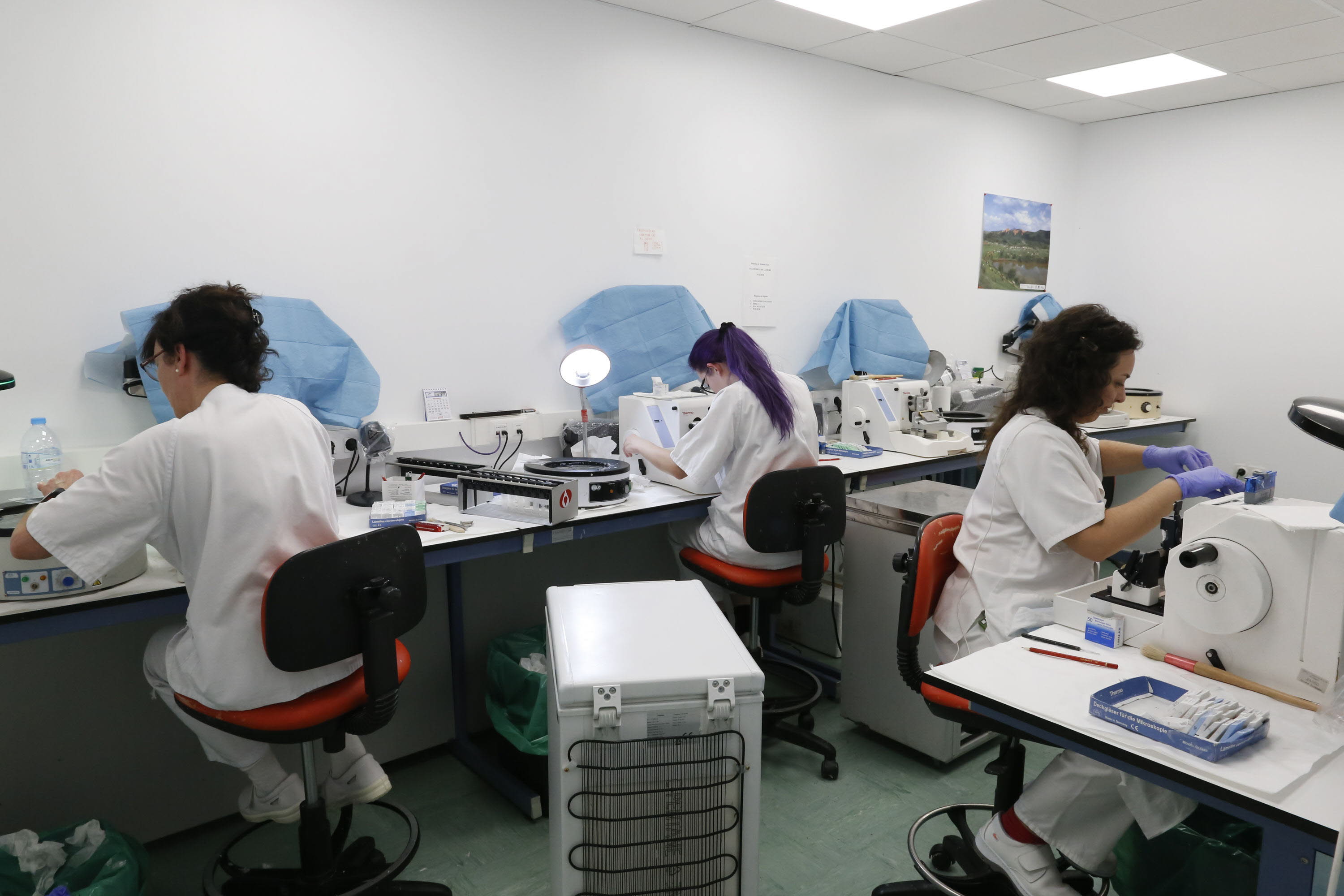 Imagen de archivo de un laboratorio en el Hospital de Salamanca.
