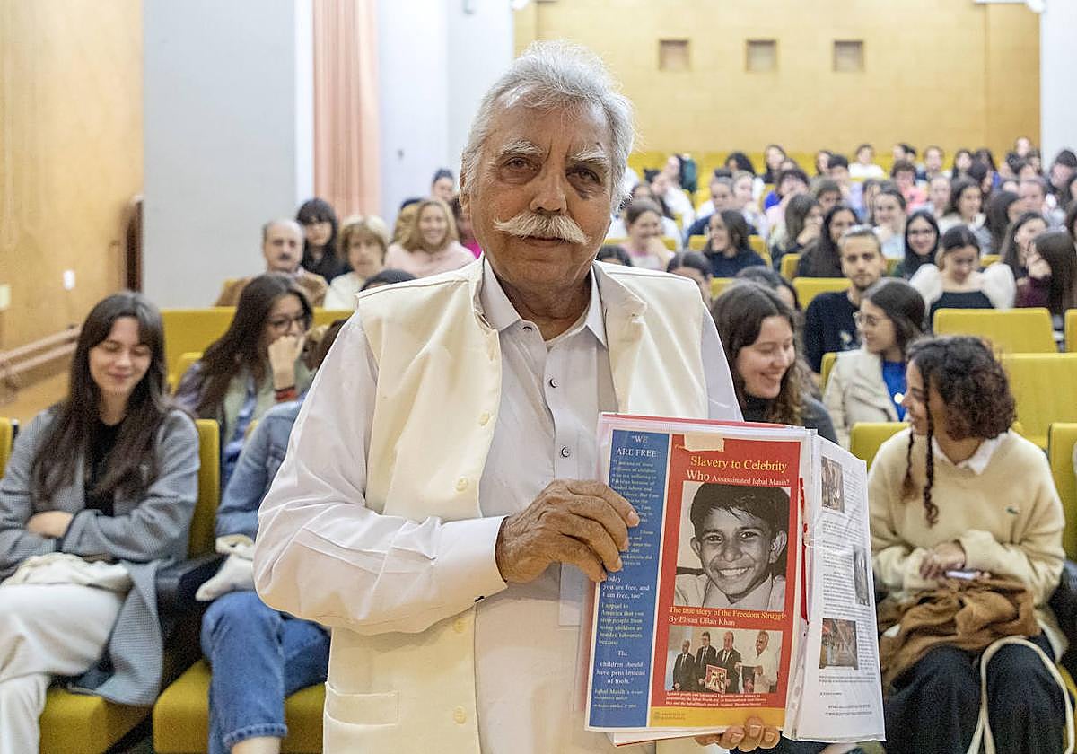 El activista pakistaní Muhammad Ehsan Ullah Khan impulsa en Salamanca una nueva asociación contra la esclavitud, especialmente infantil