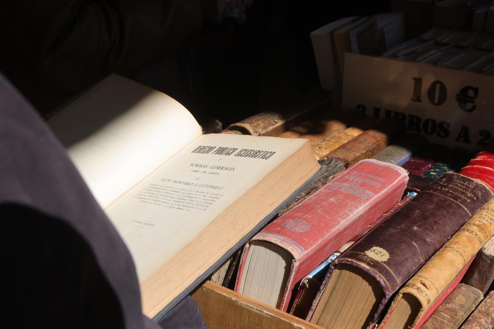 El Día del Libro llena la Plaza Mayor de Salamanca