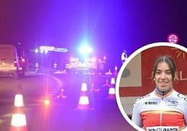 Lugar del accidente de la ciclista, de 18 años, Estela Domínguez en la entrada al Polígono de los Villares en Salamanca.