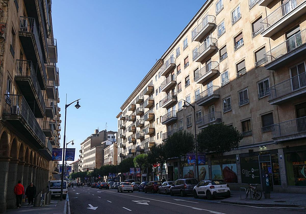 Pisos en la Gran Vía de Salamanca.