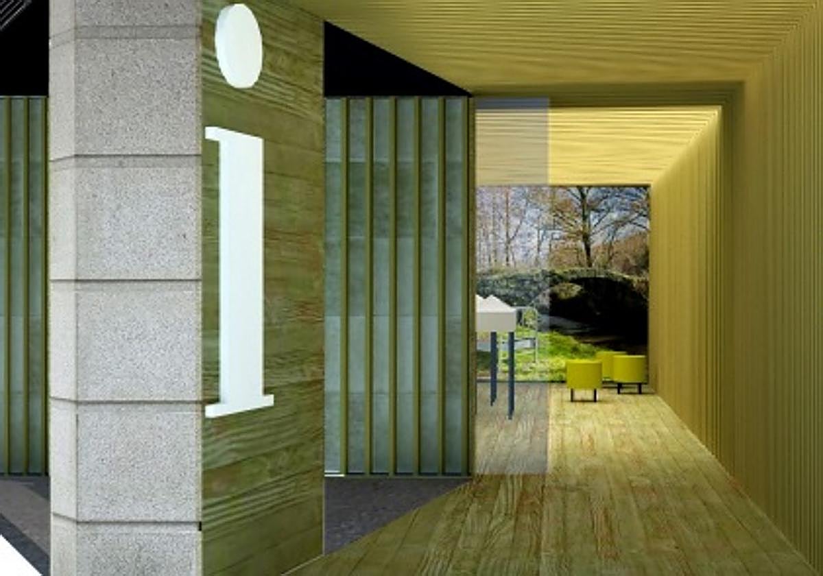 Recreación de la nueva oficina de Turismo de La Salina.