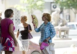Imagen de archivo de un día de calor en Salamanca.
