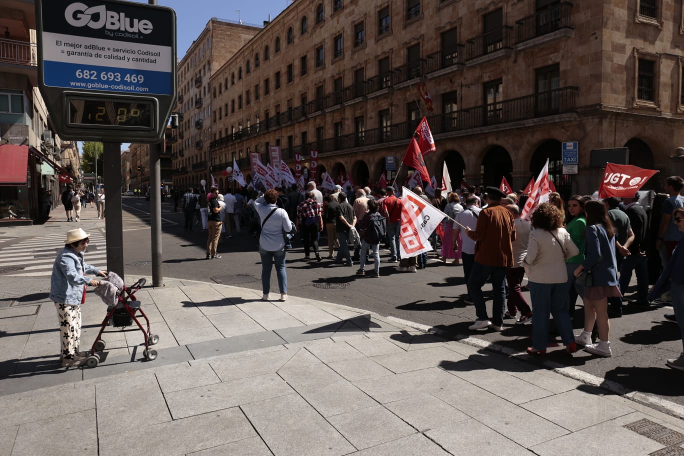 Marcha por el Día Internacional de los Trabajadores en Salamanca