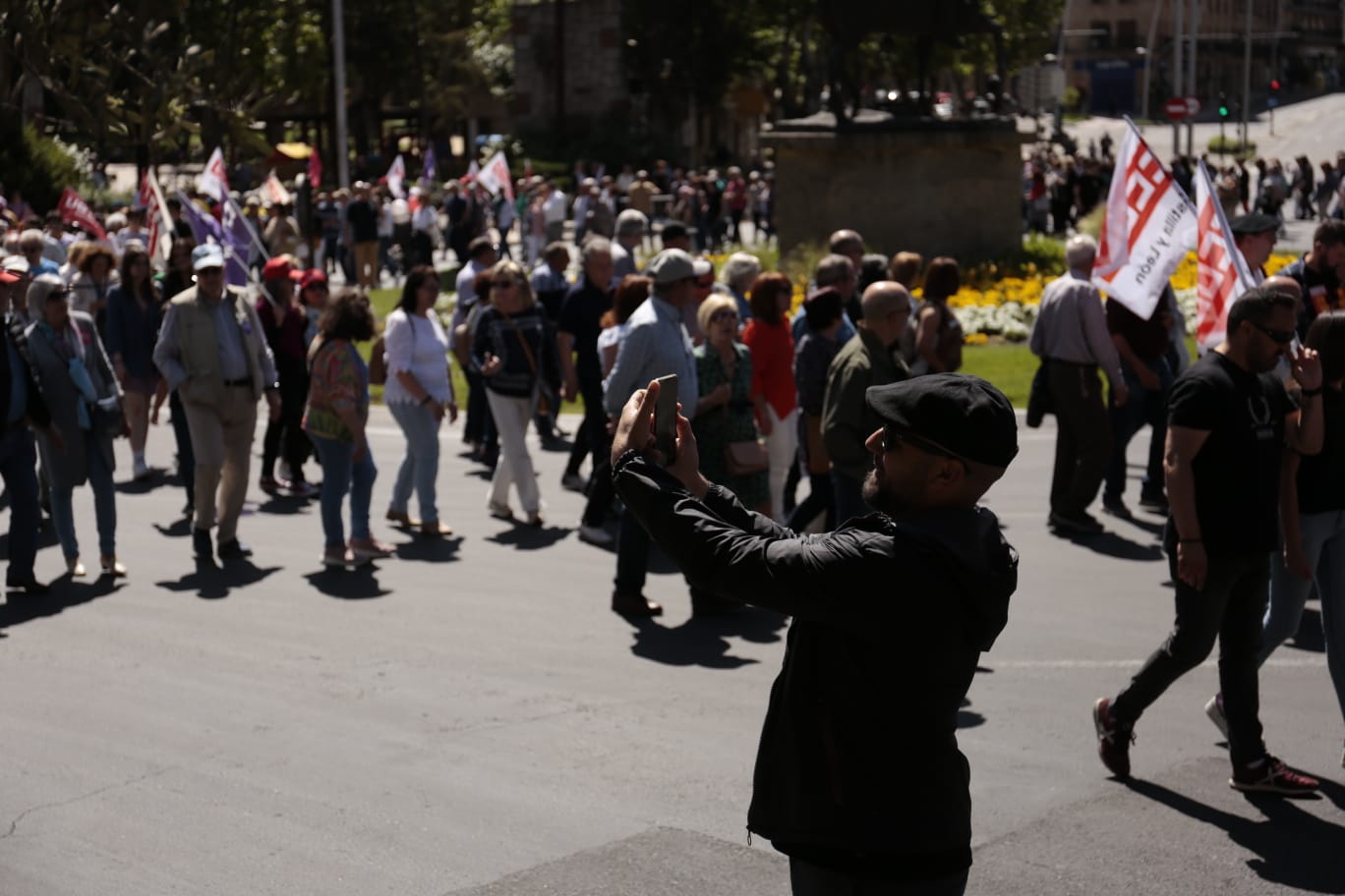 Marcha por el Día Internacional de los Trabajadores en Salamanca