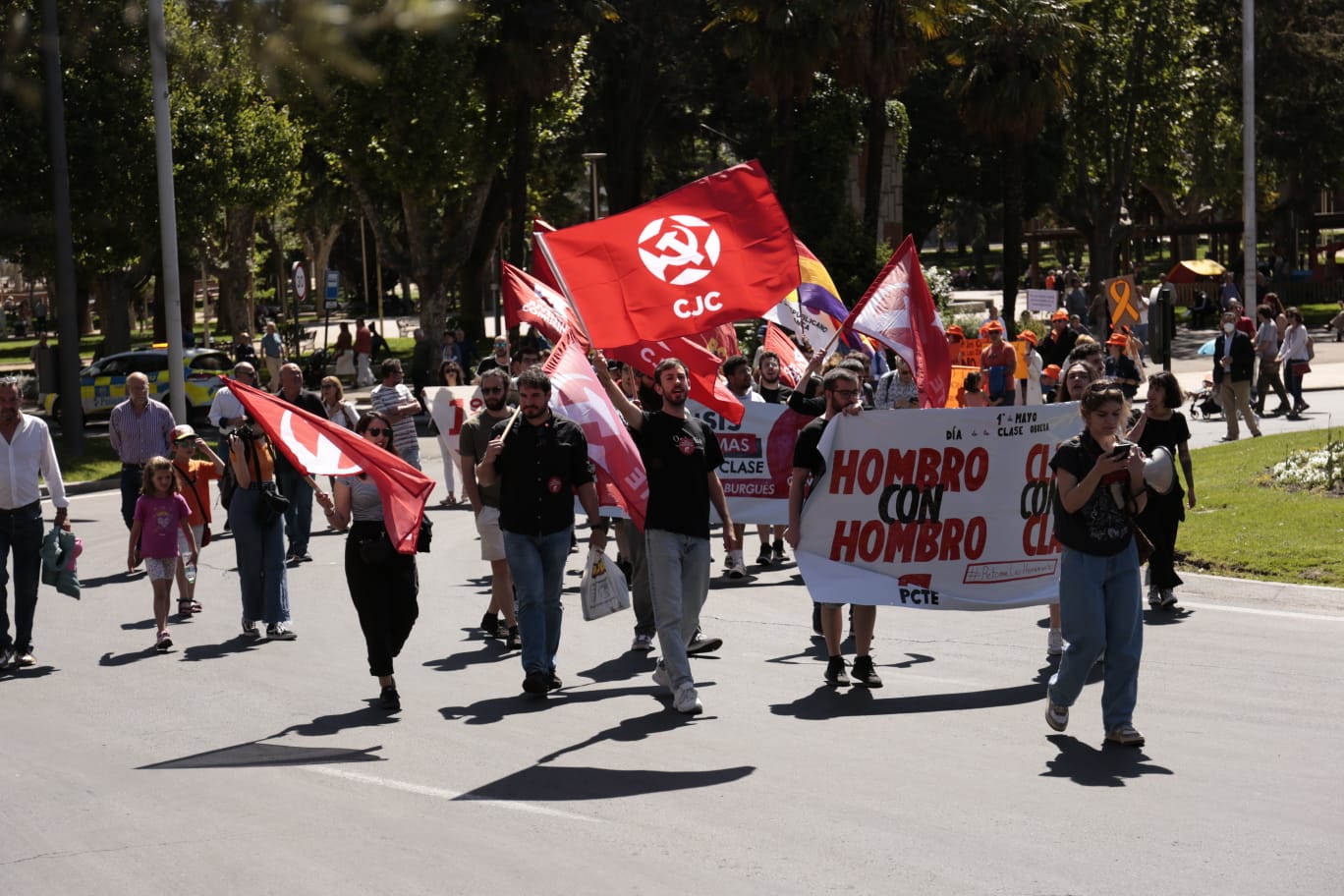 Marcha por el Día Internacional de los Trabajadores en Salamanca