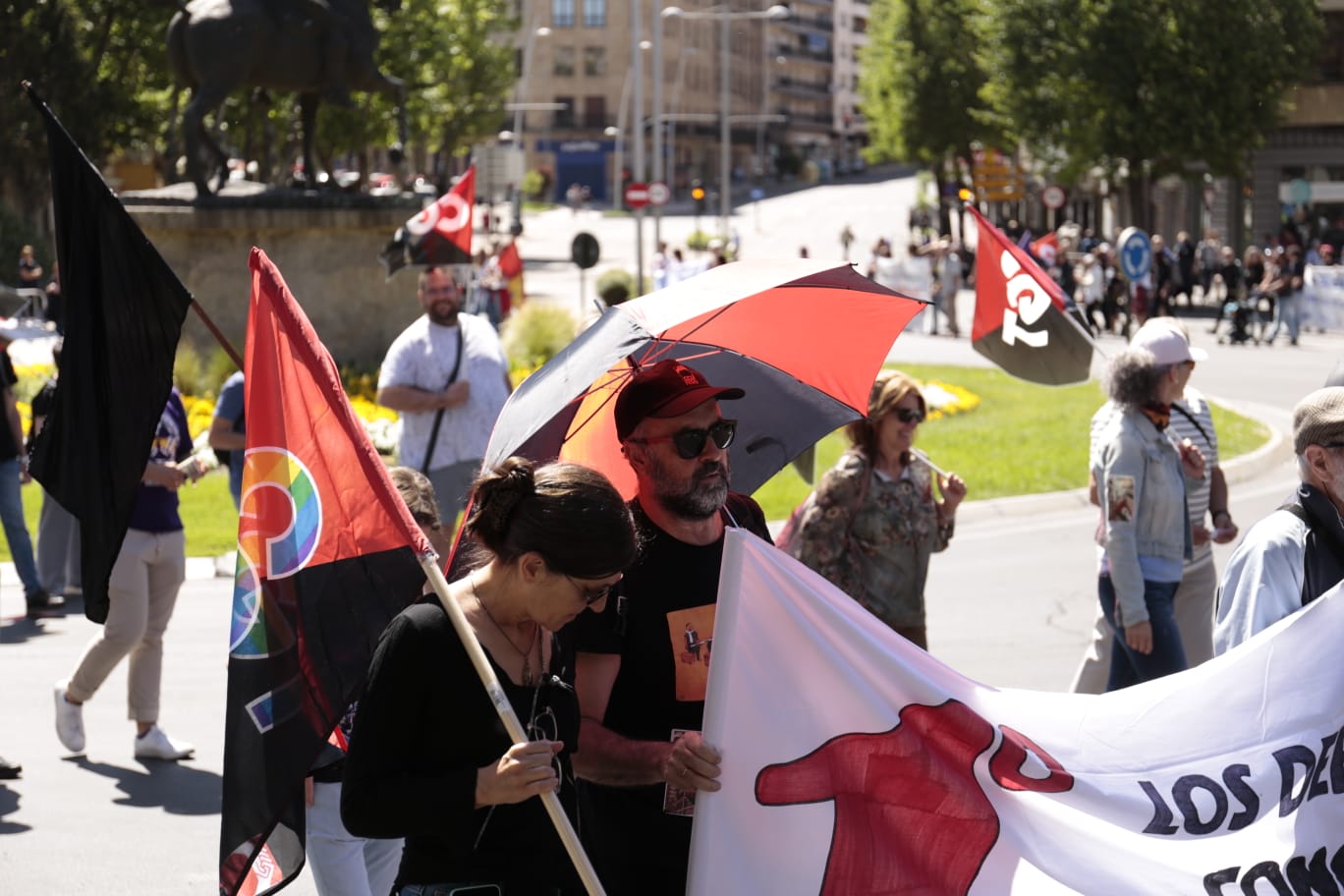 Marcha por el Día Internacional de los Trabajadores en Salamanca