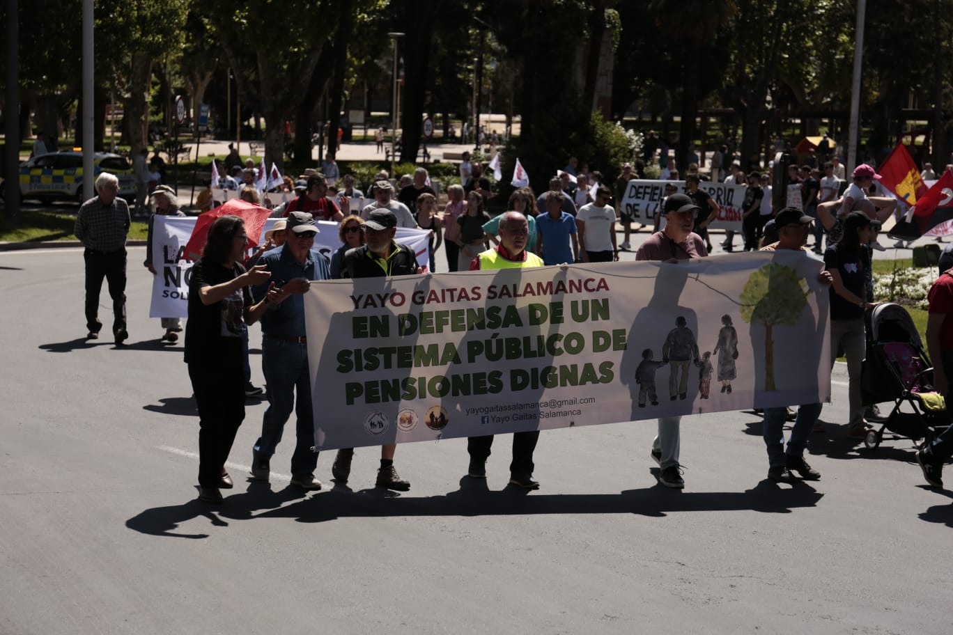 Marcha por el Día Internacional de los Trabajadores en Salamanca