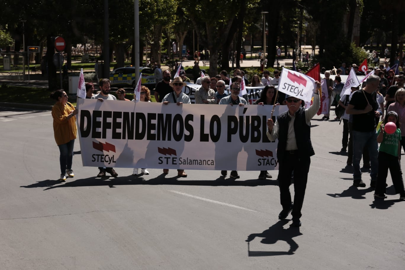 Marcha por el Día Internacional de los Trabajadores en Salamanca