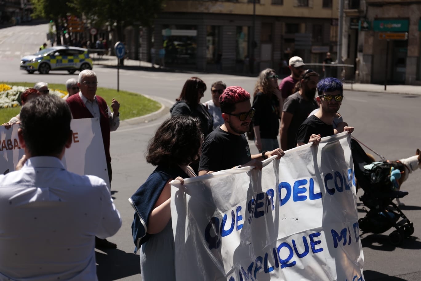 Marcha por el Día Internacional de los Trabajadores en Salamanca