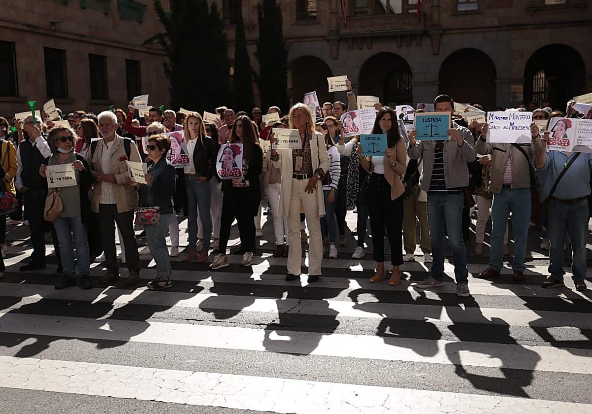 Los trabajadores de Justicia protestan en las calles en Salamanca
