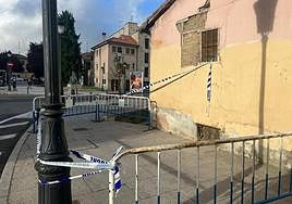 La casa que presenta riesgo de derrumbe.