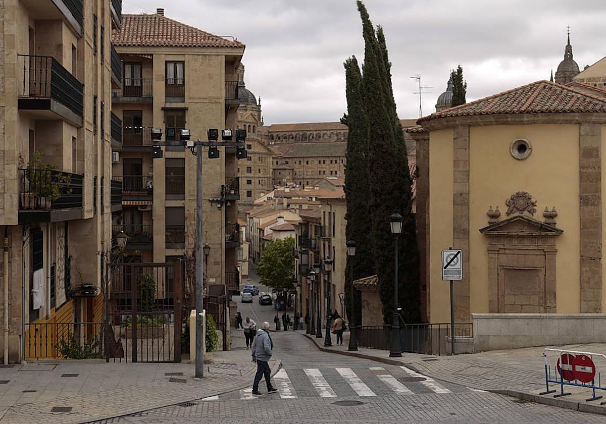 Céntricas calles salmantinas.