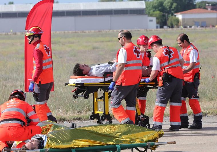 Salamanca se pone a prueba con un espectacular simulacro de una gran catástrofe aérea