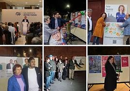 Inicio de la campaña de PP, PSOE, Ciudadanos, Podemos-IU-Los Verdes, VOX y UPL.