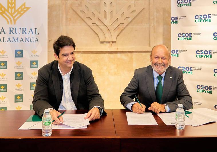 Caja Rural y CEOE CEPYME firman un convenio de apoyo al tejido empresarial salmantino