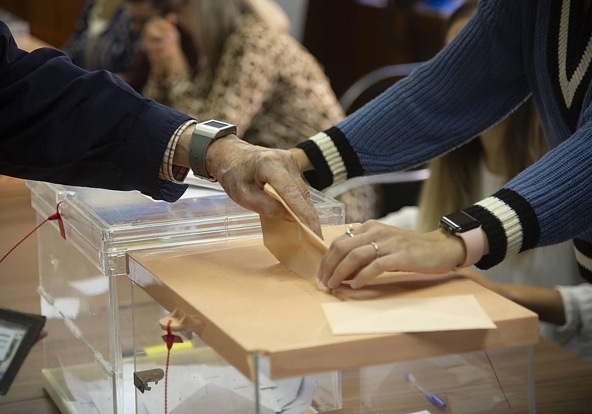 Imagen de archivo de unas elecciones.