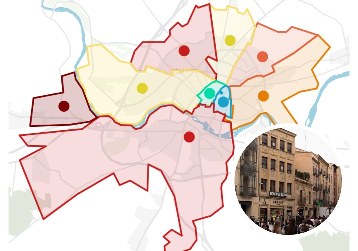 La brecha económica de Salamanca: el barrio rico y un alfoz pudiente
