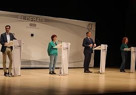 Alguno de los candidatos a la alcaldía de Salamanca en el debate de La 8.