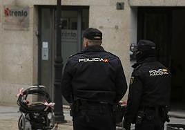 La Policía Nacional en Salamanca.