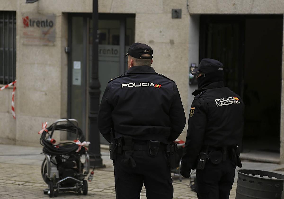 La Policía Nacional en Salamanca.