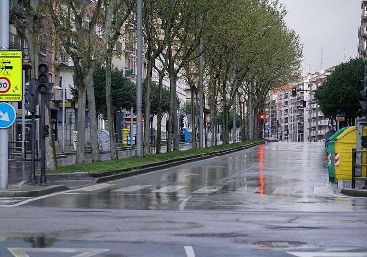 Imagen de archivo de la avenida Portugal de Salamanca.
