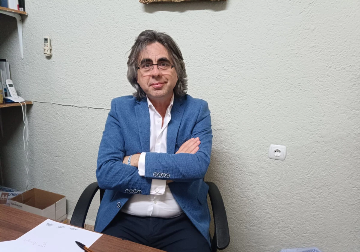 El candidato del PP, Luis Francisco Martín, este domingo