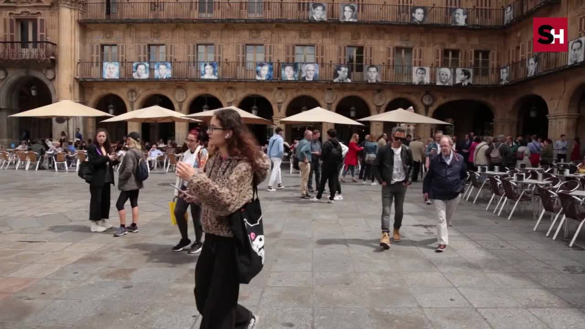 Exposición por el 125 aniversario de Lorca en la Plaza Mayor de Salamanca