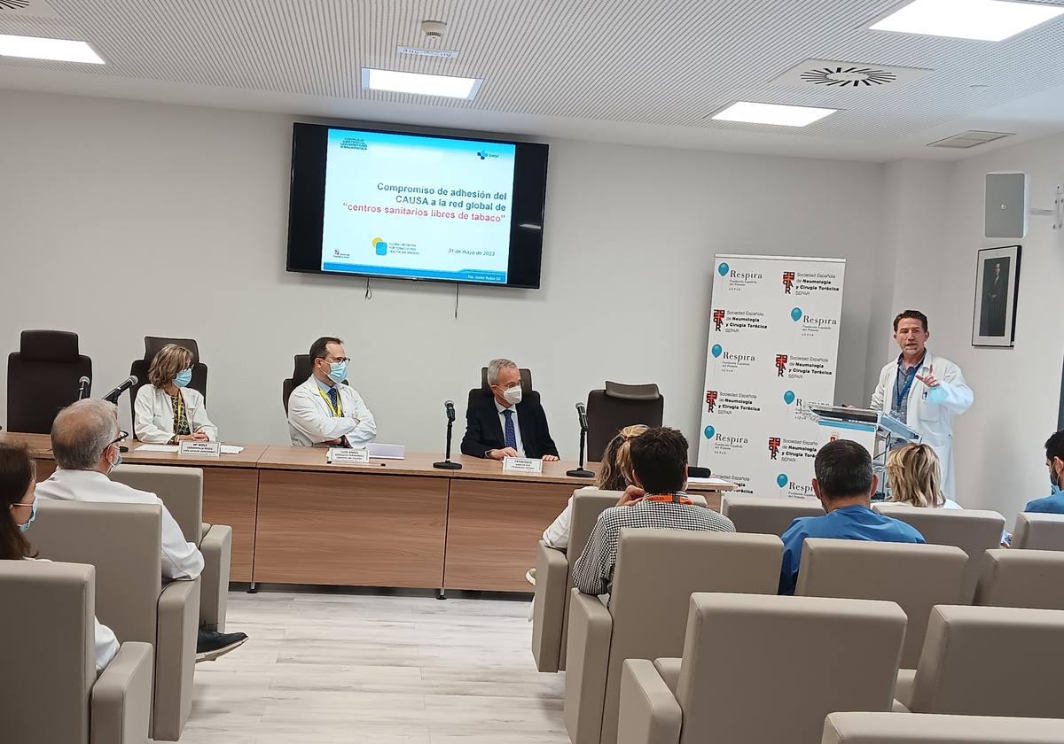 Jornada del Día Mundial sin Tabaco 2023, en el Hospital de Salamanca.