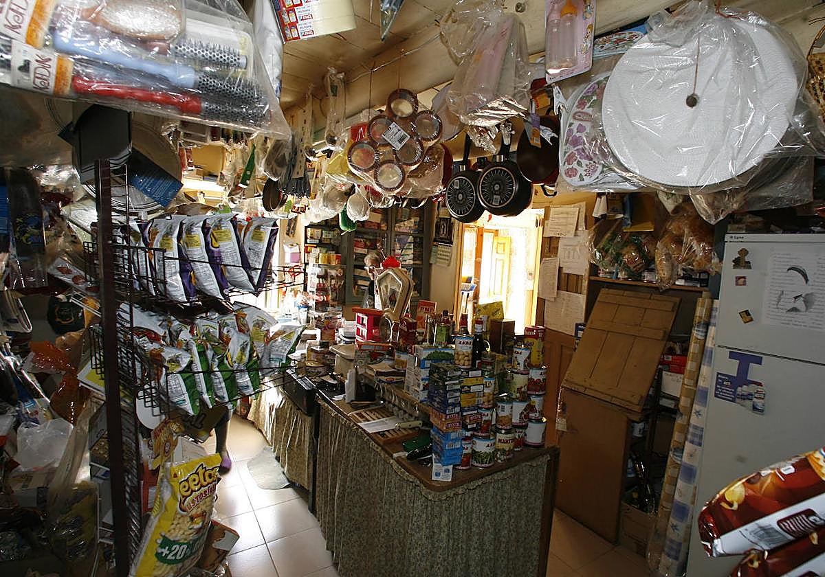 Imagen de un comercio rural.