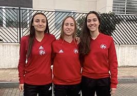 Carla García Tejedor, Sara de Prado Álvarez y Ángela García Navascues.