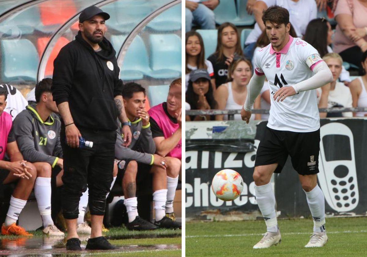 Chiapas y Amaro, el pasado domingo ante el Sant Andreu.