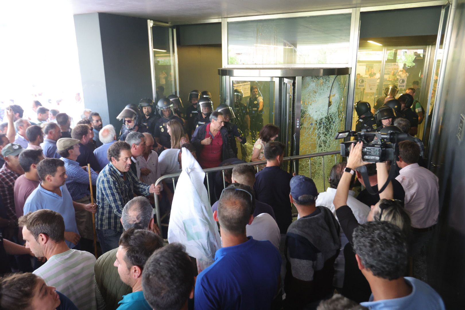 Manifestación de los ganaderos.