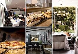 Imágenes de la comida y los interiores de los cinco mejores establecimientos elegidos por Google.