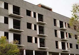 Viviendas en construcción en Salamanca.