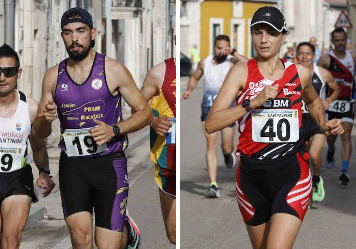 Miguel Gallego y Gema Martín, en la media de Campaspero.
