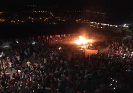 Hoguera de San Juan en Ciudad Rodrigo en años anteriores.