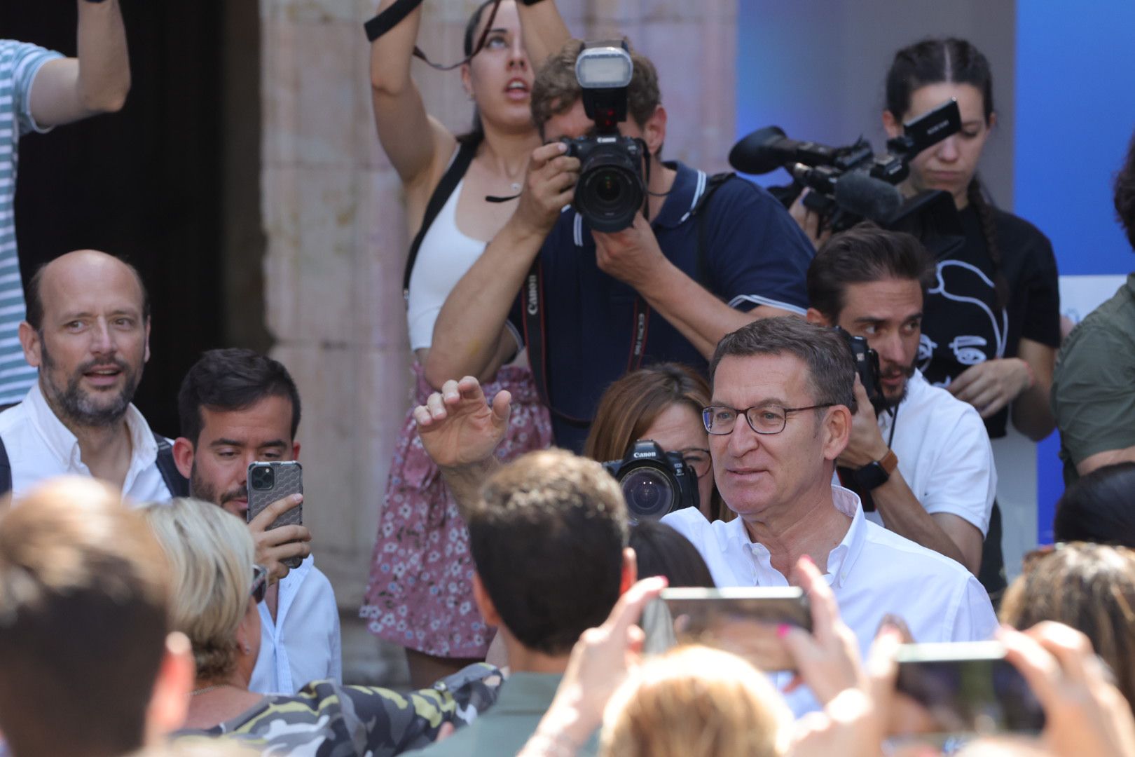 Feijóo visita Salamanca antes de la campaña electoral