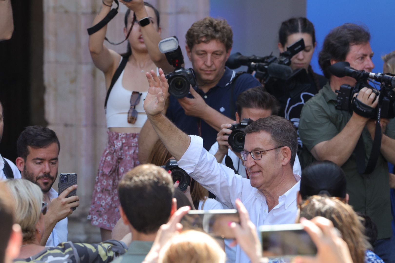 Feijóo visita Salamanca antes de la campaña electoral