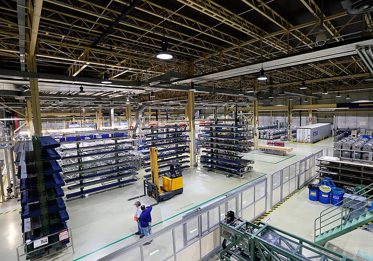 Interior de la planta de Enusa en la localidad salmantina de Jzubado.