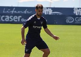 Manu Ramírez durante un entrenamiento con el UCAM Murcia