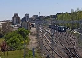 Imagen de la zona de la estación de Tejares en Salamanca.