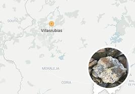 Localización y mineral del yacimiento.