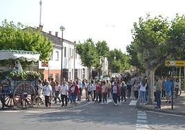 Romería de Ciudad Rodrigo hacia la Peña de Francia.