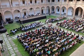 Luis García Montero, director del Instituto Cervantes, en la inauguración de los Cursos de Verano de la Usal