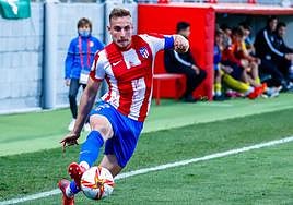 Camus, con el filial del Atlético de Madrid la pasada campaña.