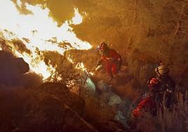 Imagen de archivo de un incendio en Salamanca.