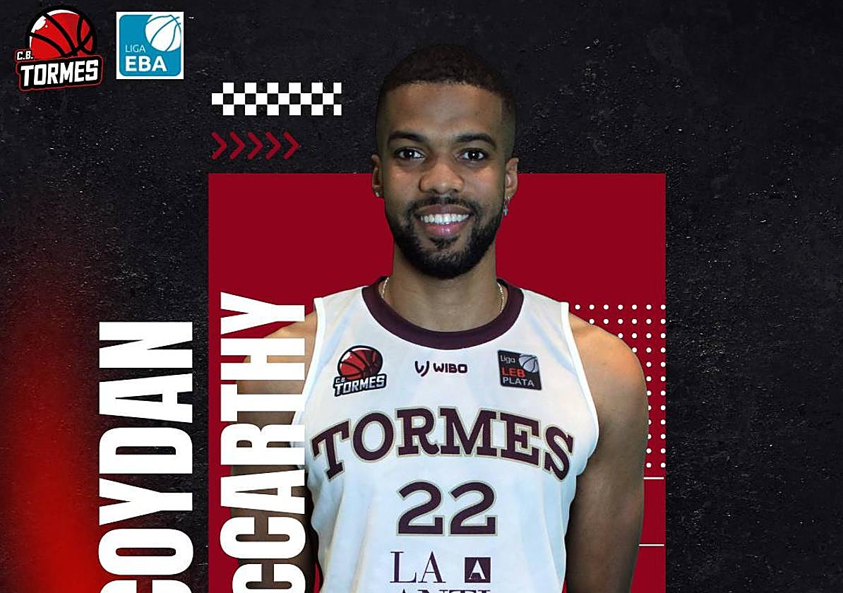 El exterior canario Acoydan McCarthy renueva por el CB Tormes