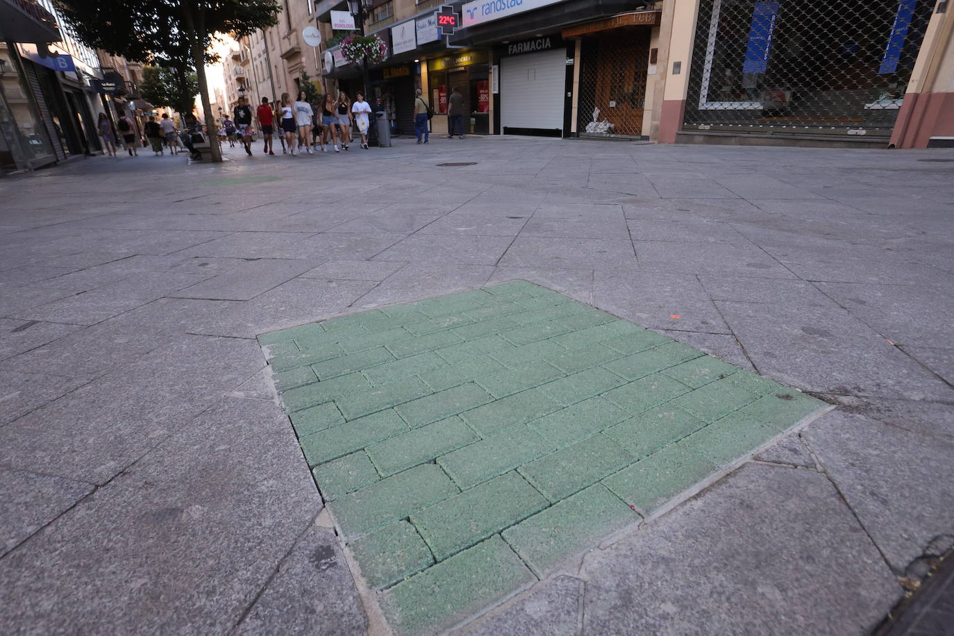 Obras del proyecto LIFE Vía de la Plata en el centro de Salamanca