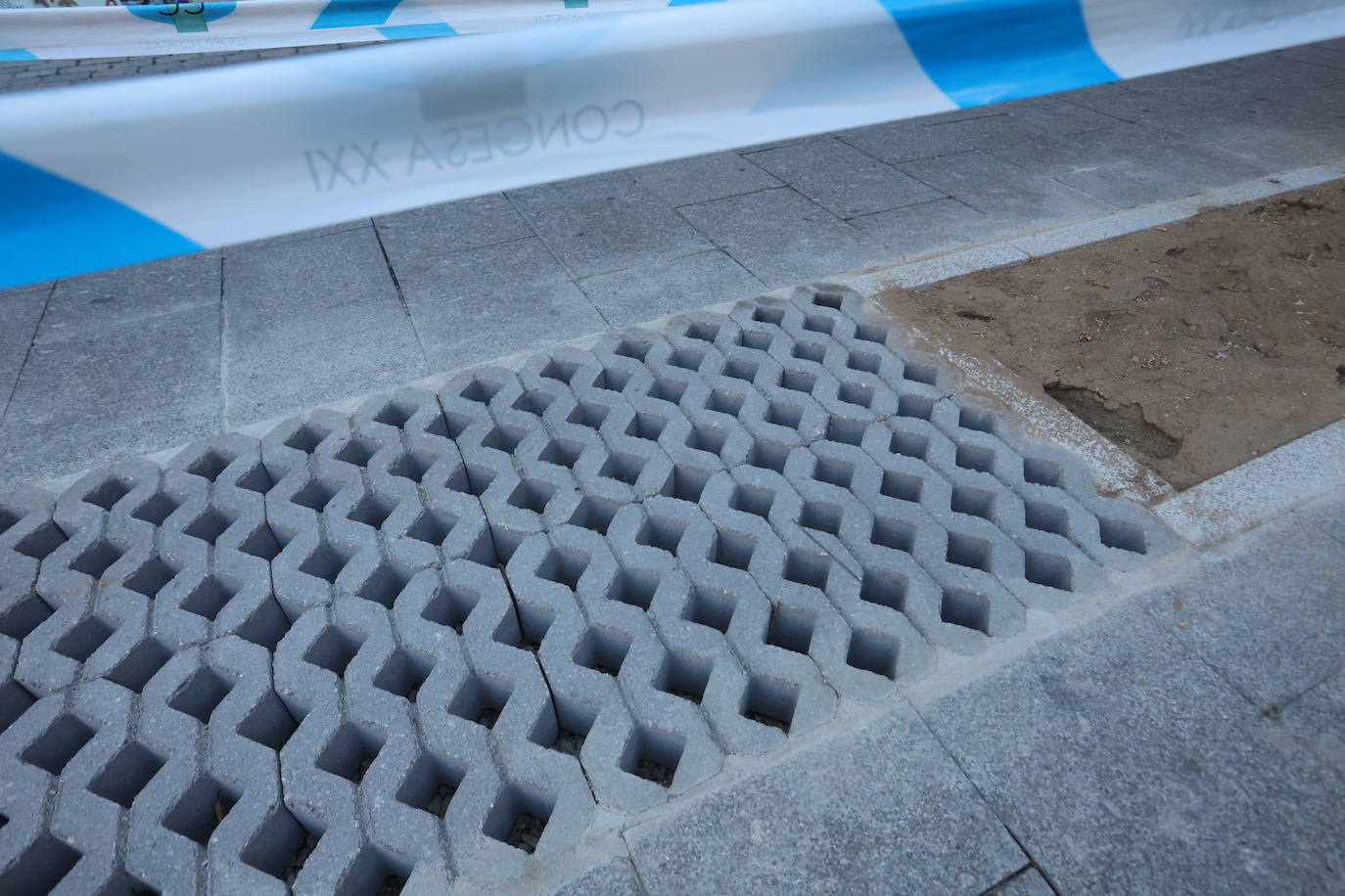 Obras del proyecto LIFE Vía de la Plata en el centro de Salamanca